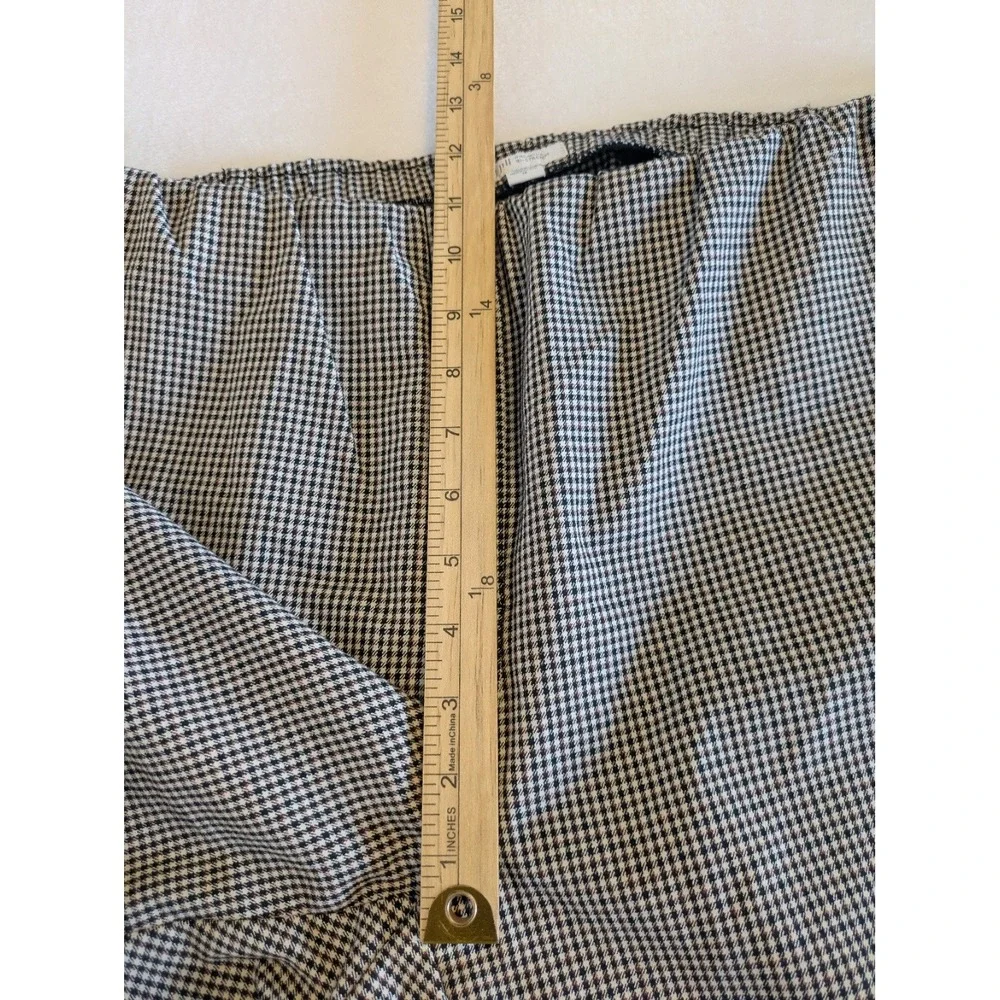 J Jill‎ Premium Bi Stretch Womens 18 Houndsooth Cropped Pants Careerwear Office